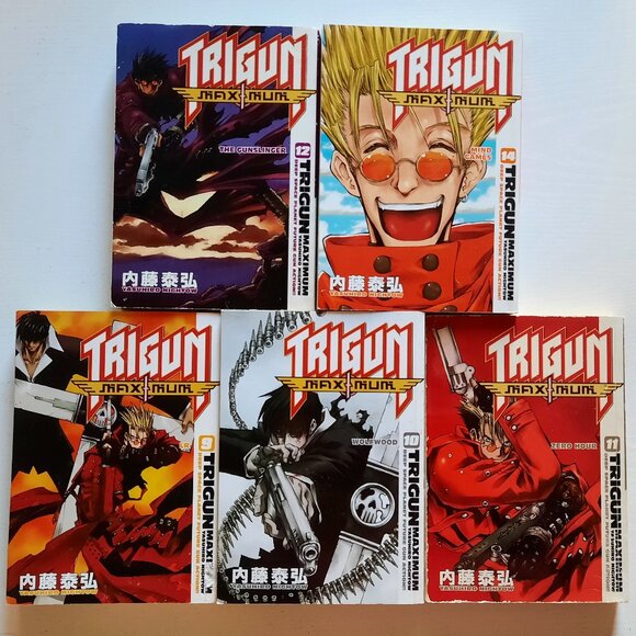 Trigun 1-2, Trigun Maximum 1-12, 14, Almost Complete Manga Set - Picture 7 of 8